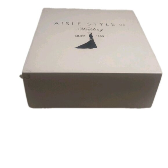 Aisle & Style Girls Bow Wedding Party Dress Princess Shoes Mid Heel Pumps Sz 28 - Picture 4 of 14